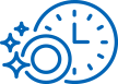 blue clock icon